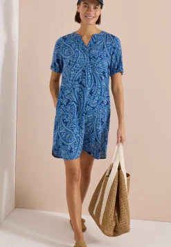 Robe midi imprimée paisley