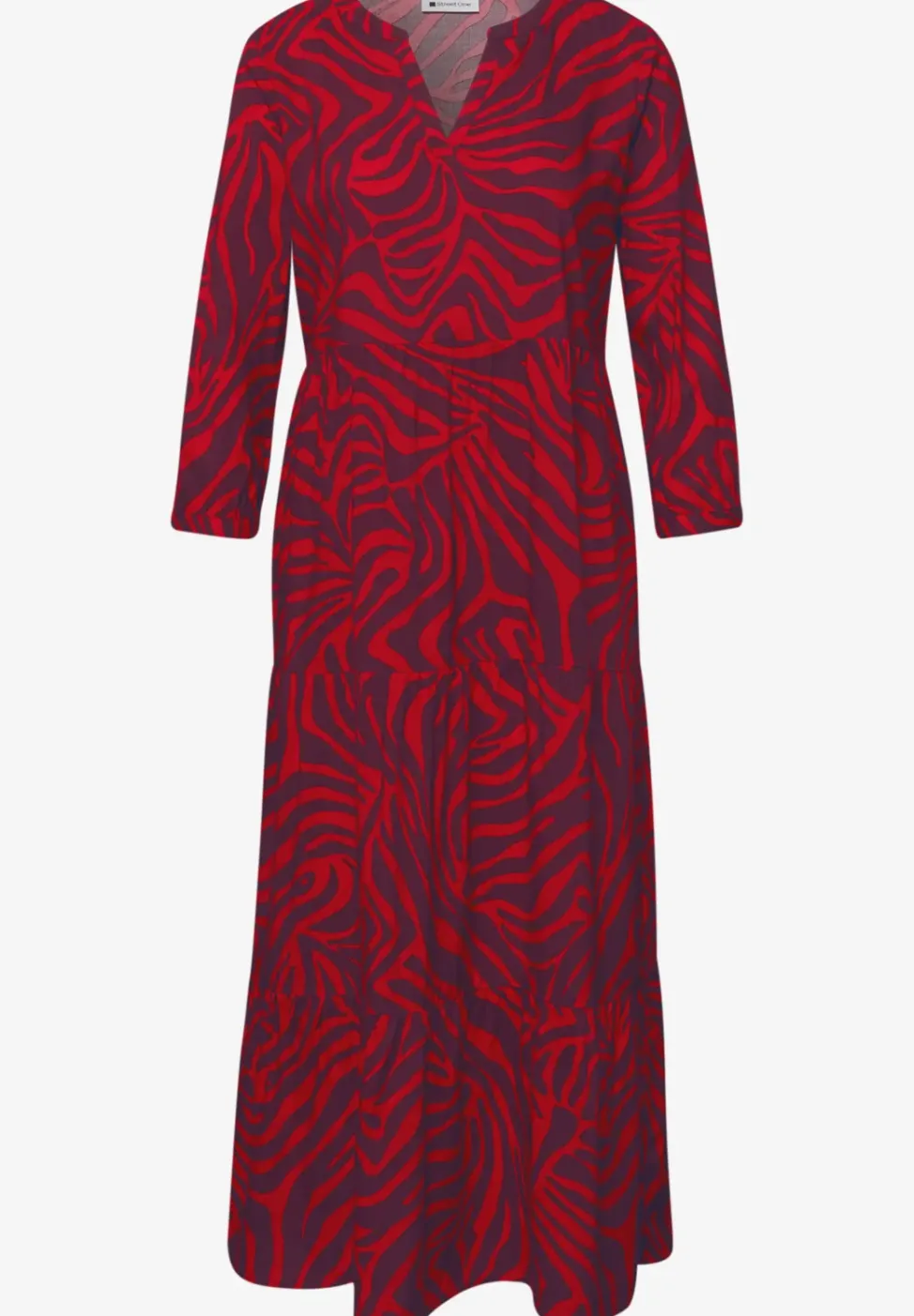 Robe midi à l'imprimé graphique