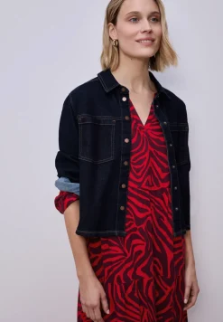 Robe midi à l'imprimé graphique