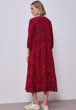 Robe midi à l'imprimé graphique