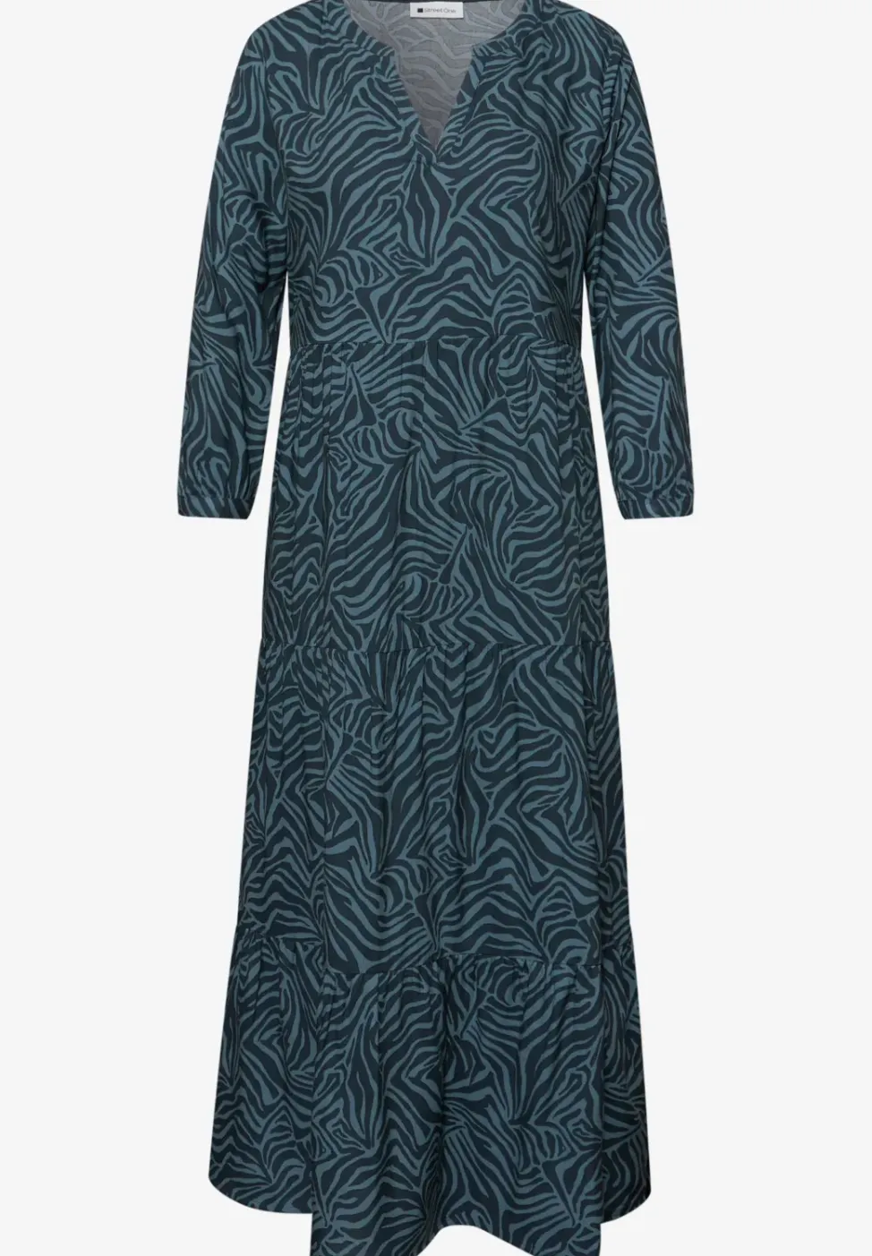 Robe midi à l'imprimé graphique
