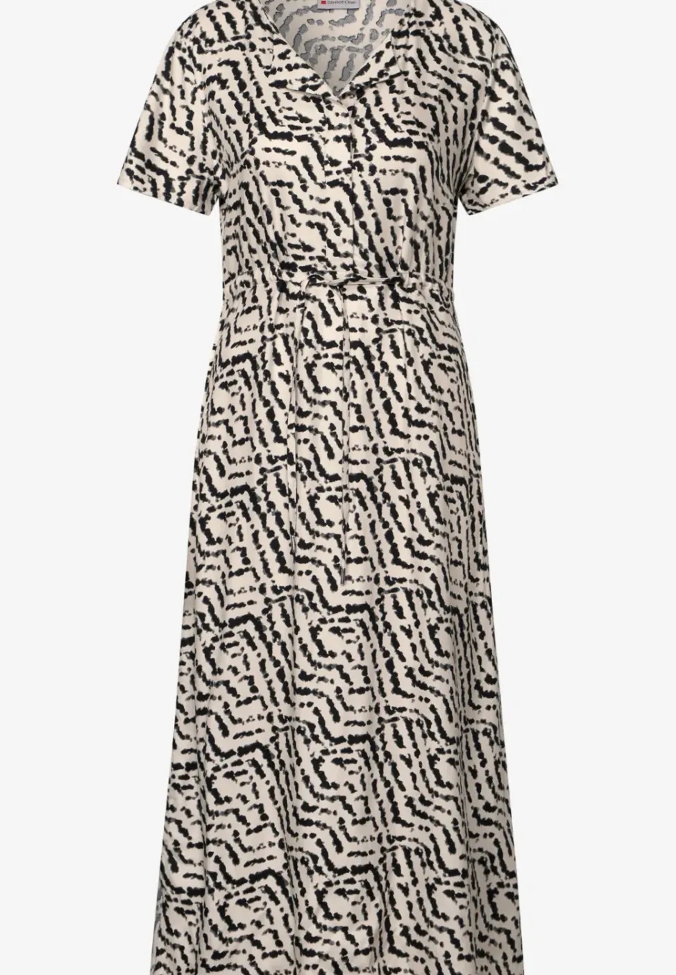 Robe midi à motifs