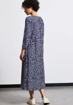 Robe midi à motifs