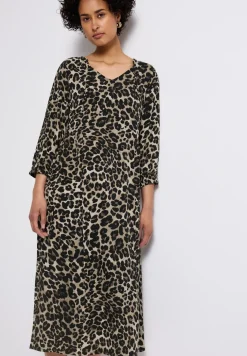 Robe midi à motifs