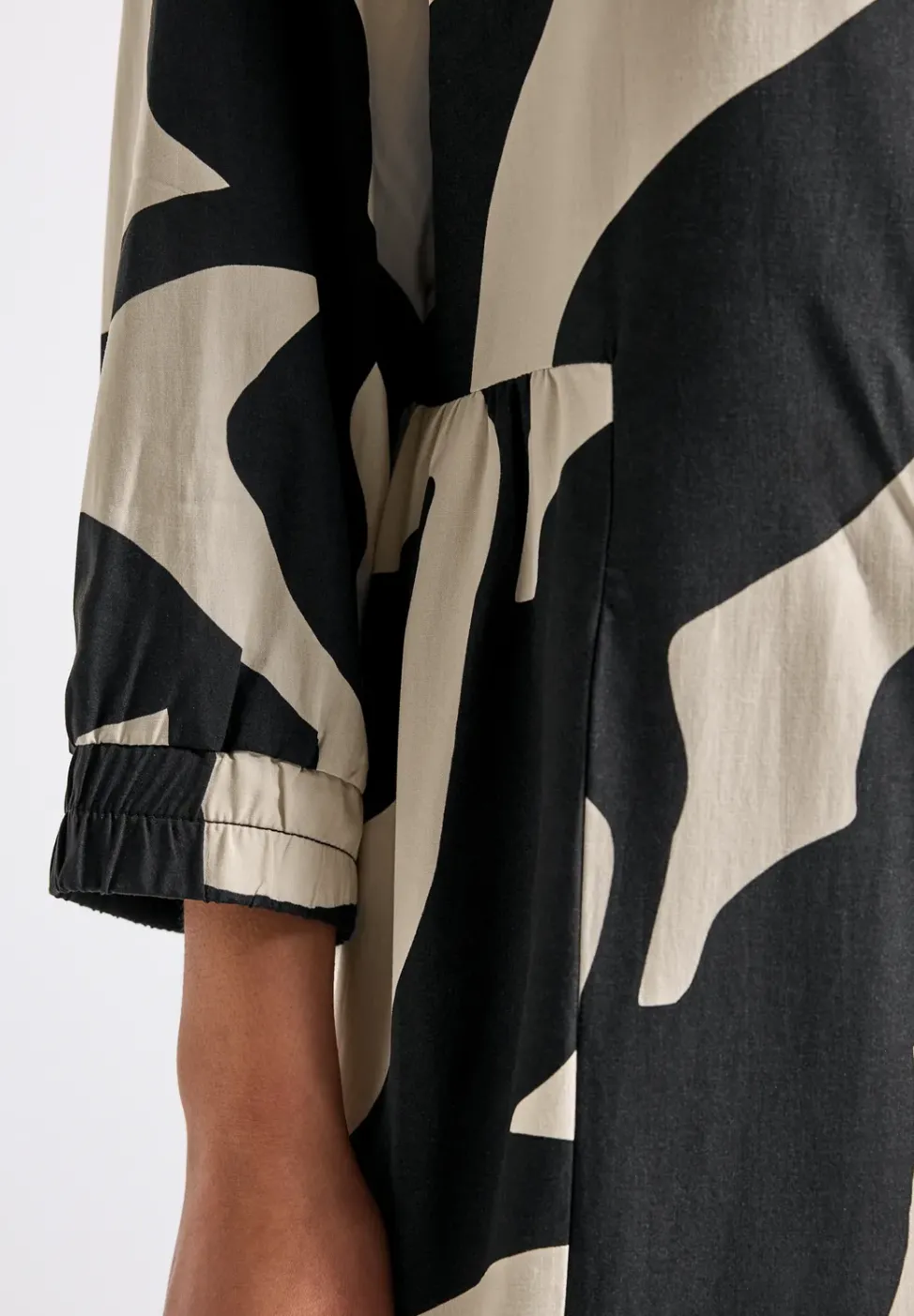 Robe midi à motifs