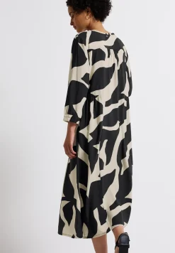 Robe midi à motifs