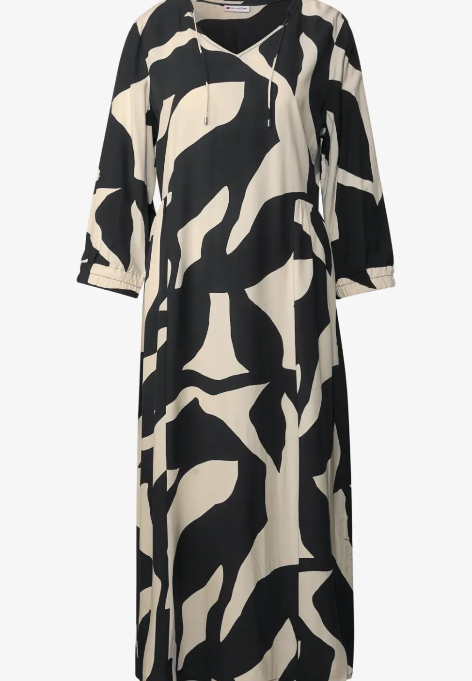 Robe midi à motifs