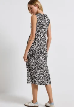 Robe midi à motifs