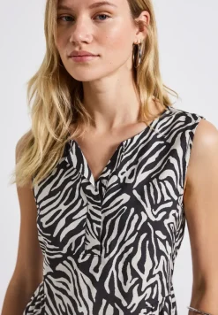 Robe midi à motifs