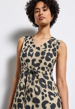 Robe midi à motifs