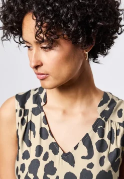 Robe midi à motifs