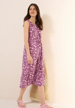 Robe midi à motifs