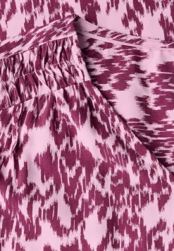 Robe midi à motifs