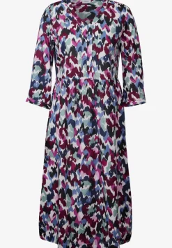Robe midi à motifs