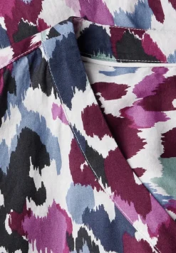 Robe midi à motifs
