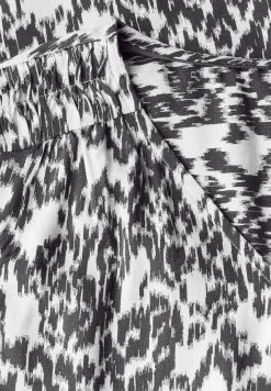 Robe midi à motifs