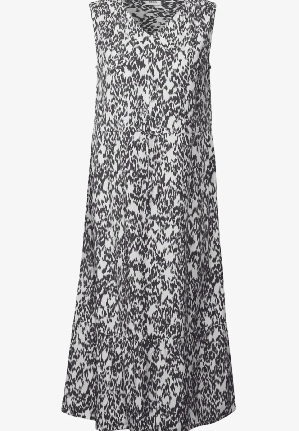 Robe midi à motifs