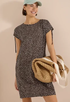 Robe mi-longue avec manchons