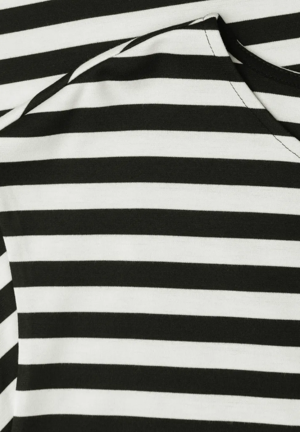 Robe mi-longue en jersey rayé