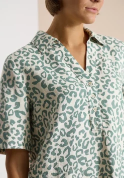 Robe mi-longue en lin mélangé