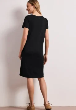 Robe mi-longue à manches bouffantes