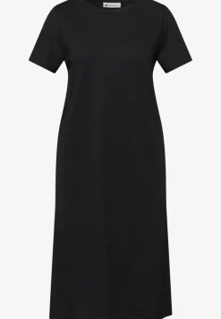 Robe mi-longue à manches bouffantes
