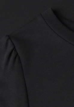 Robe mi-longue à manches bouffantes