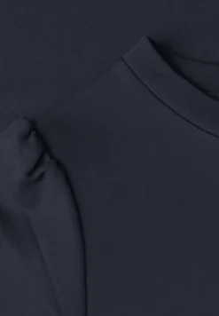 Robe mi-longue à manches bouffantes