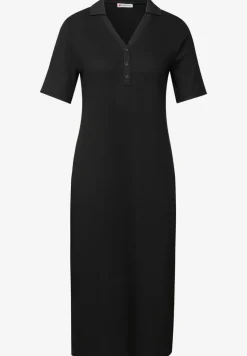 Robe polo avec structure côtelée