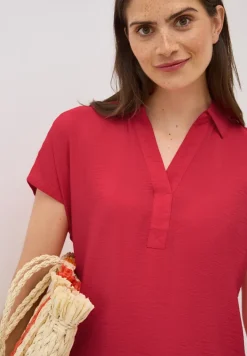 Robe structurée en couleur unie