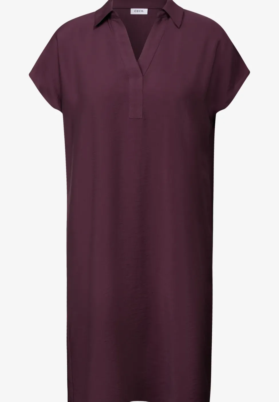 Robe structurée en couleur unie