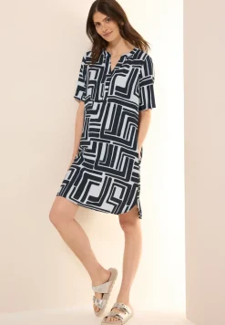 Robe structurée à motifs