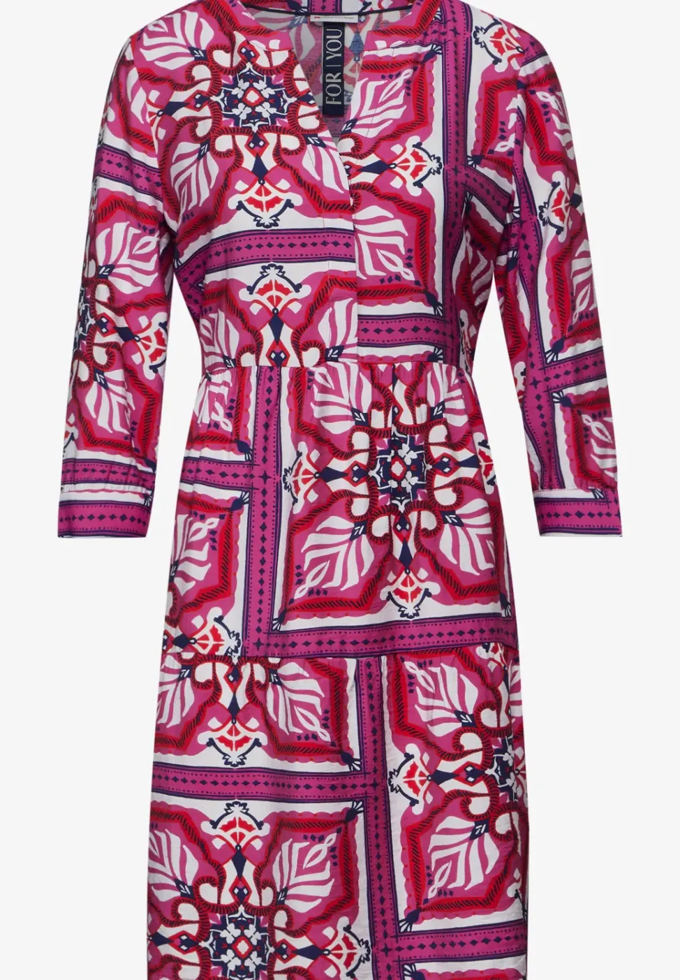 Robe tunique avec imprimé
