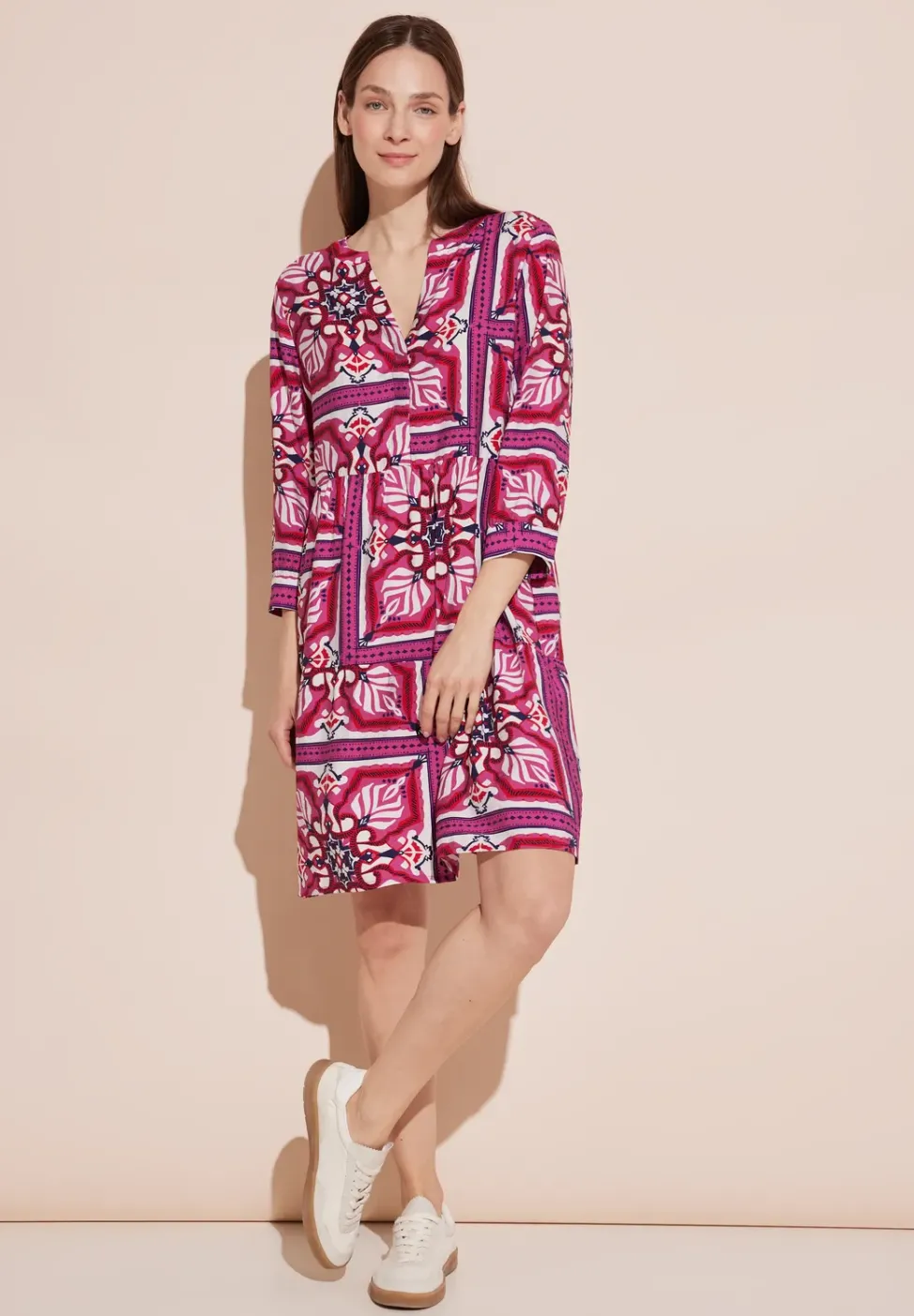 Robe tunique avec imprimé
