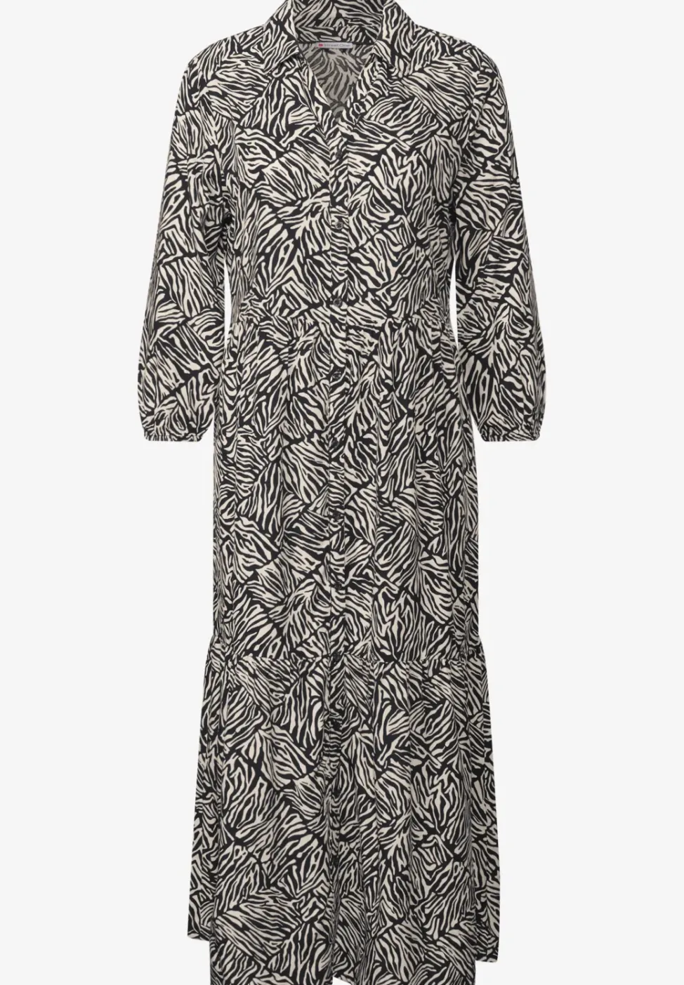 Robe à volants à motifs