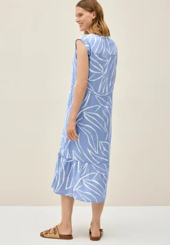 Robe à volants à motifs