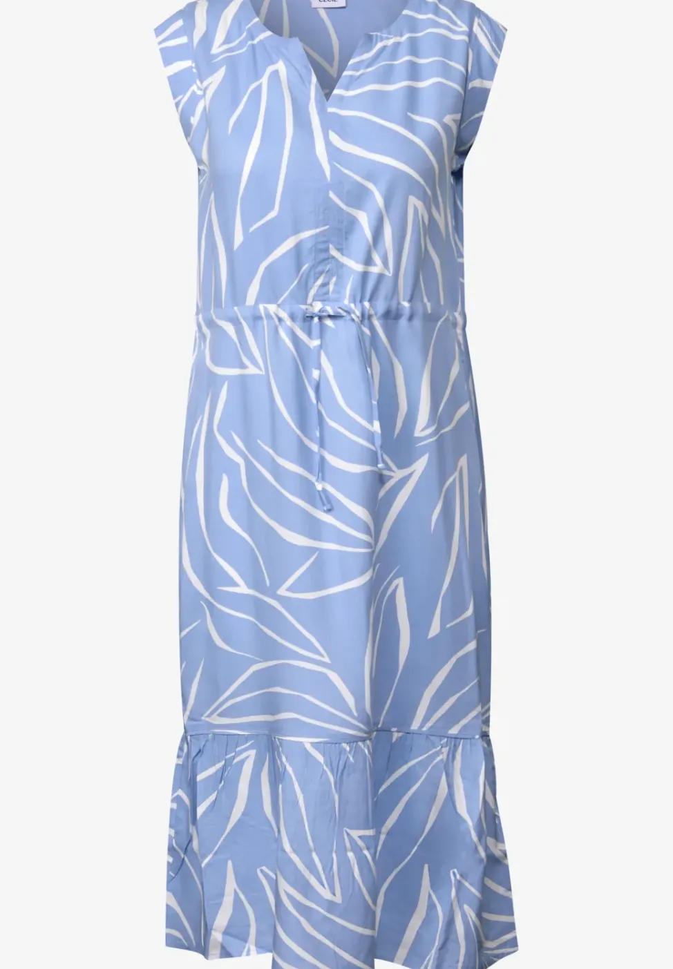 Robe à volants à motifs