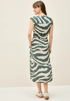 Robe à volants à motifs