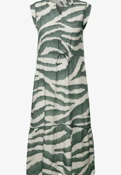 Robe à volants à motifs