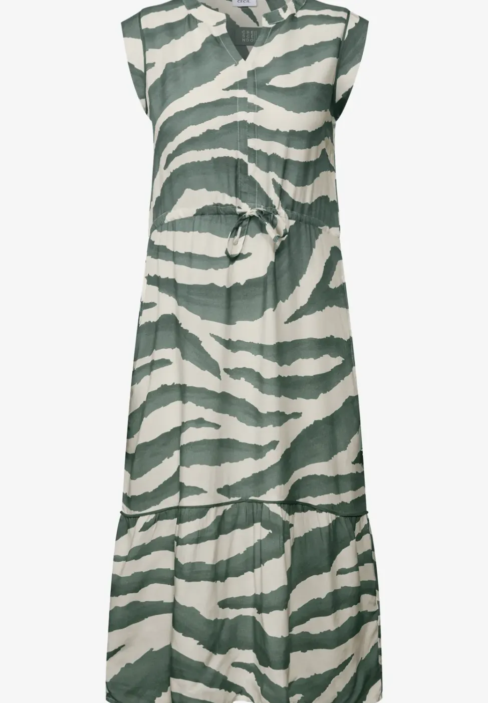 Robe à volants à motifs