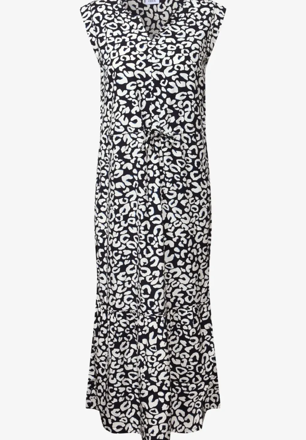 Robe à volants à motifs