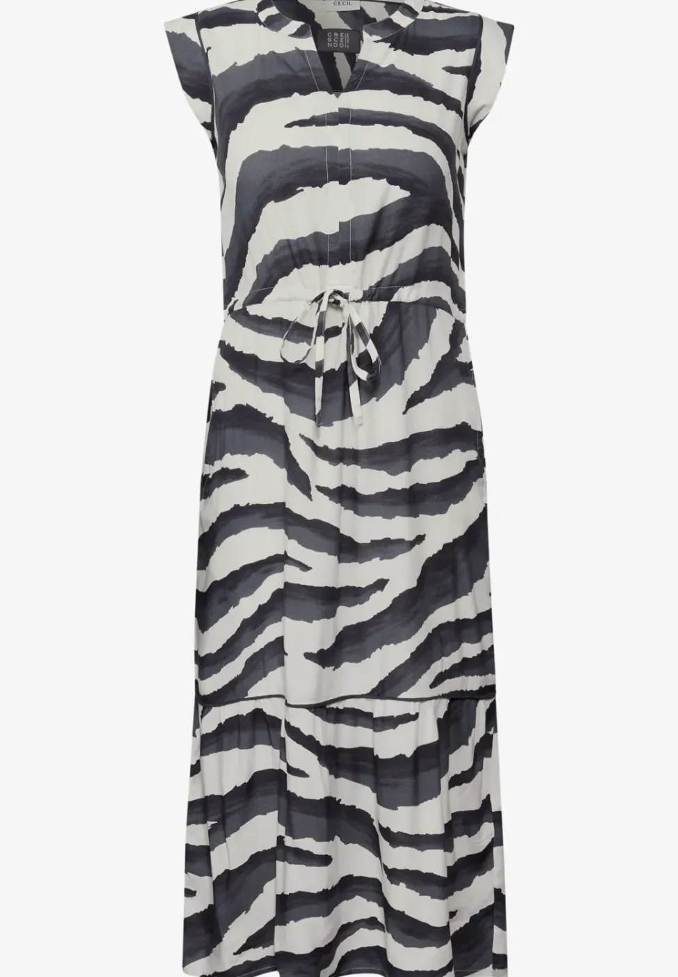 Robe à volants à motifs