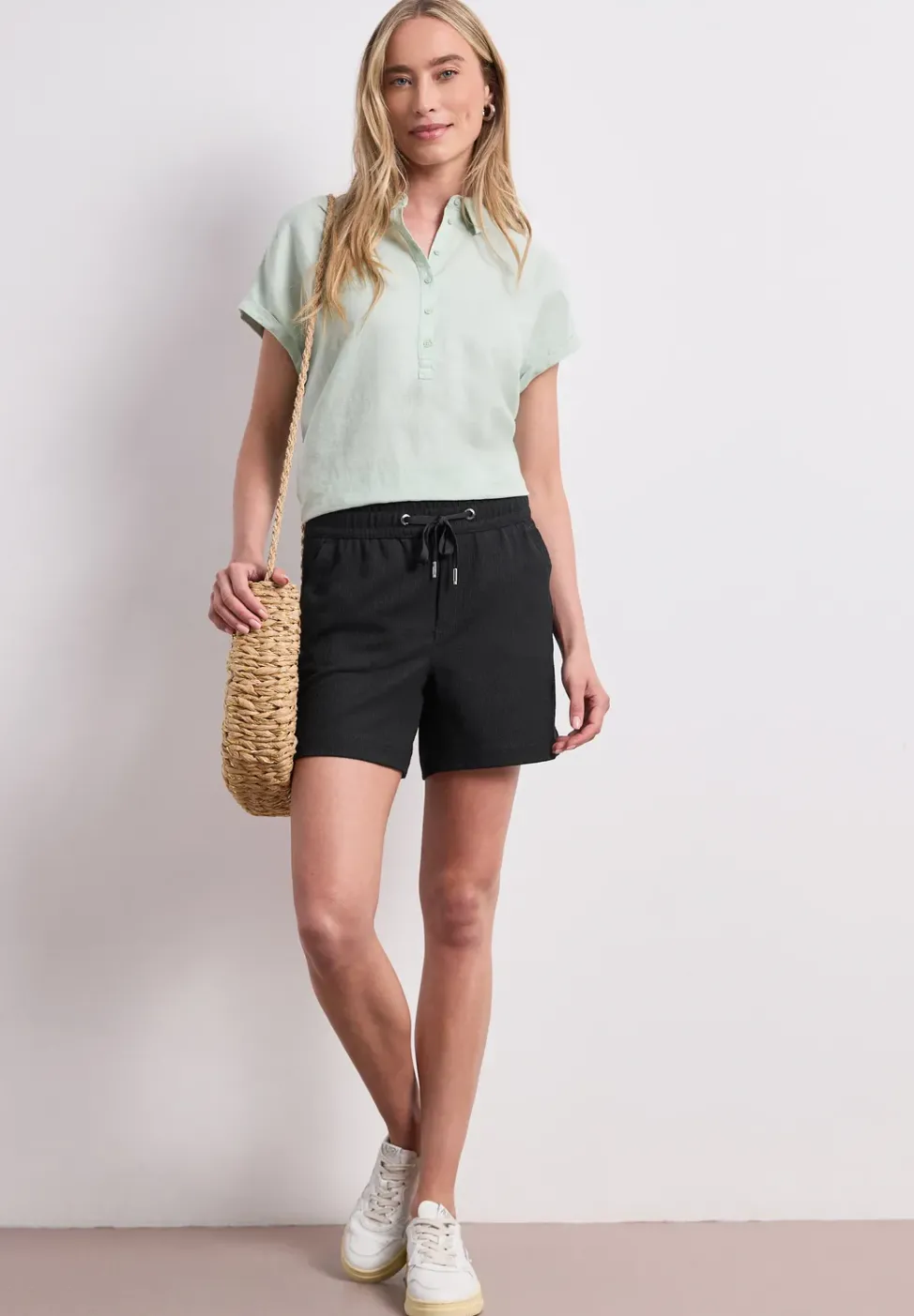 Short structuré en coupe loose