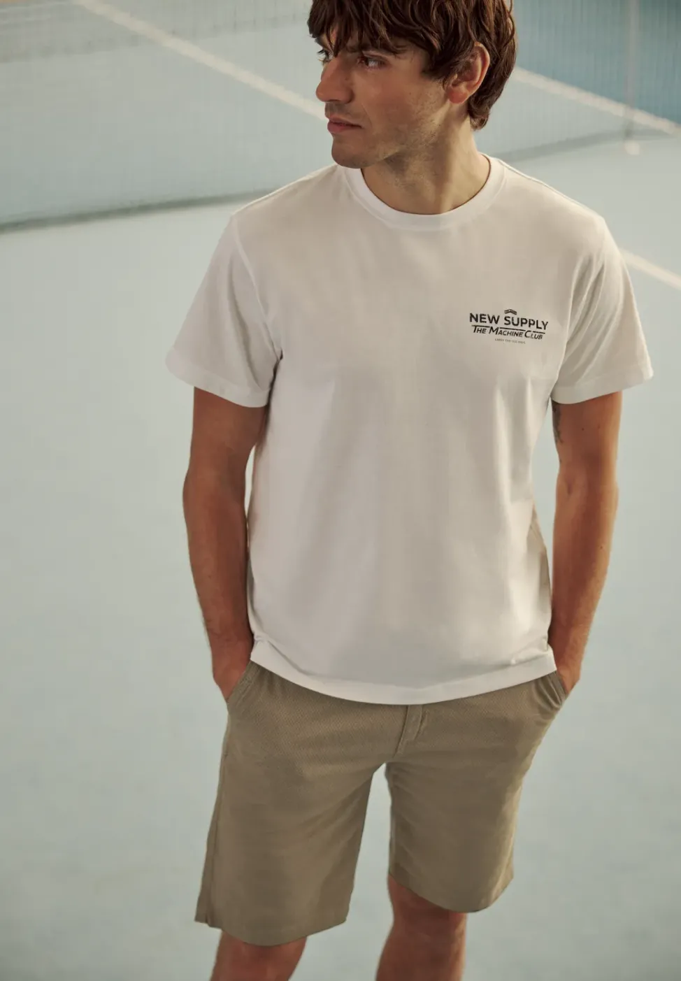 Short chino Regular Fit avec poches