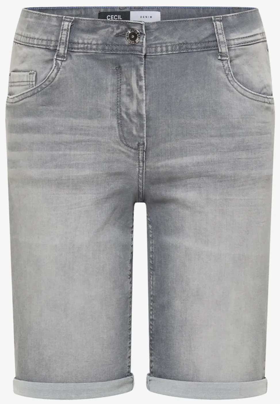 Short en jean Slim Leg, coupe casual