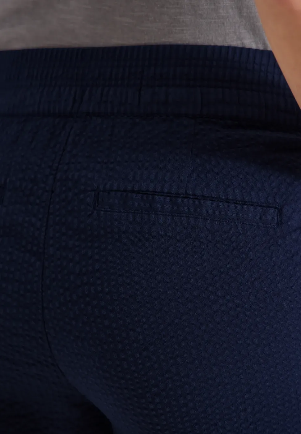 Short en seersucker dans des couleurs unies