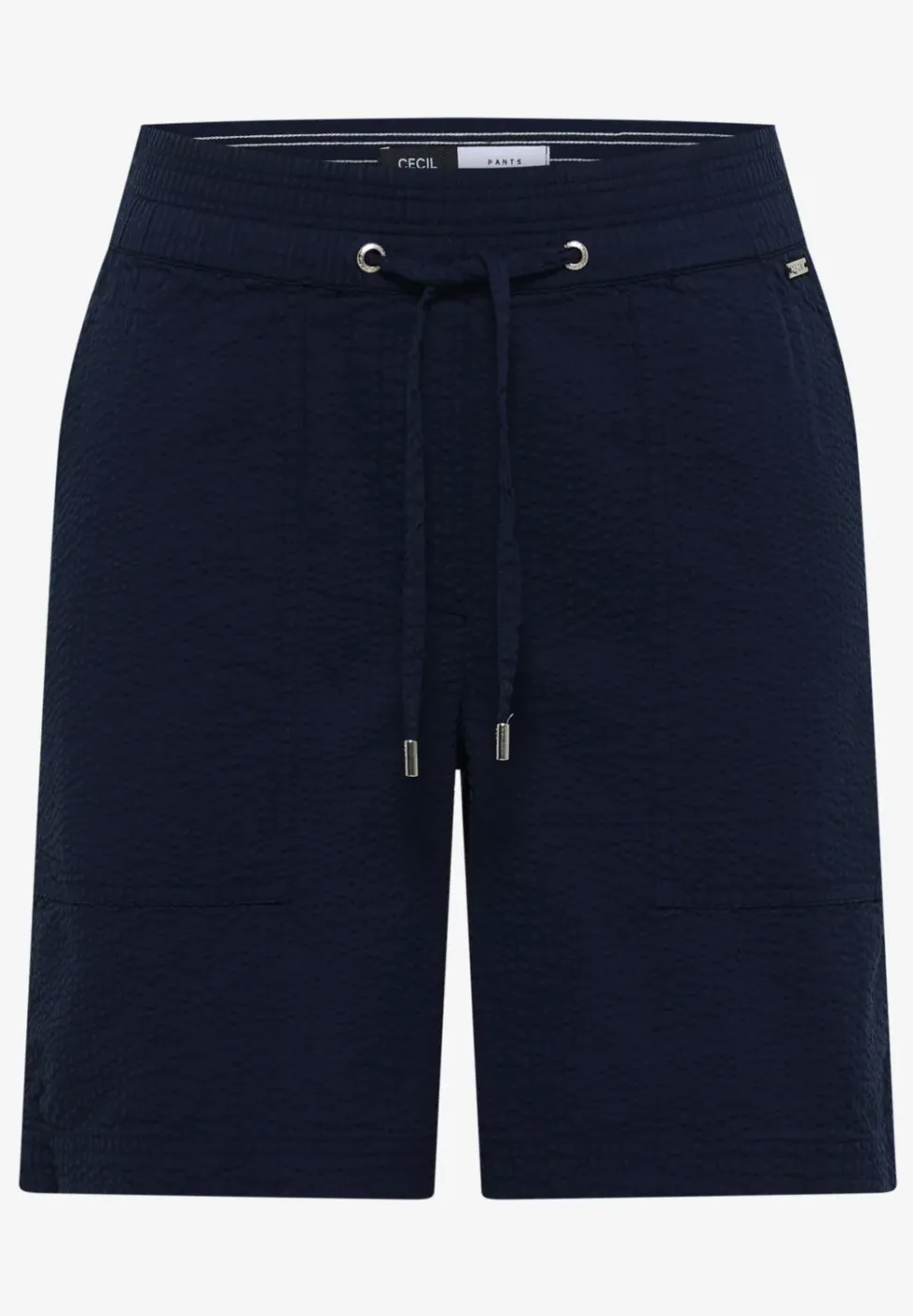 Short en seersucker dans des couleurs unies