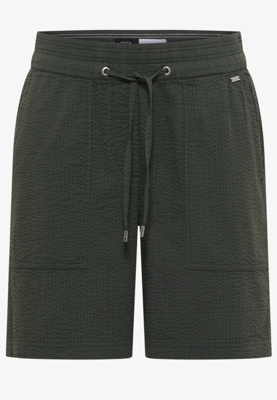 Short en seersucker dans des couleurs unies