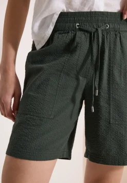 Short en seersucker dans des couleurs unies