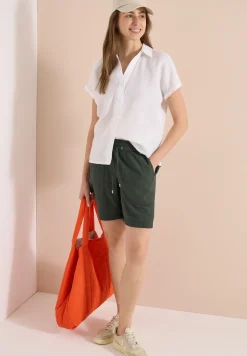 Short en seersucker dans des couleurs unies
